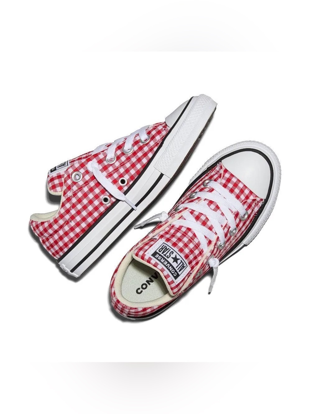 New Converse Street Ox Low Top Gingham Sneakers women size 7